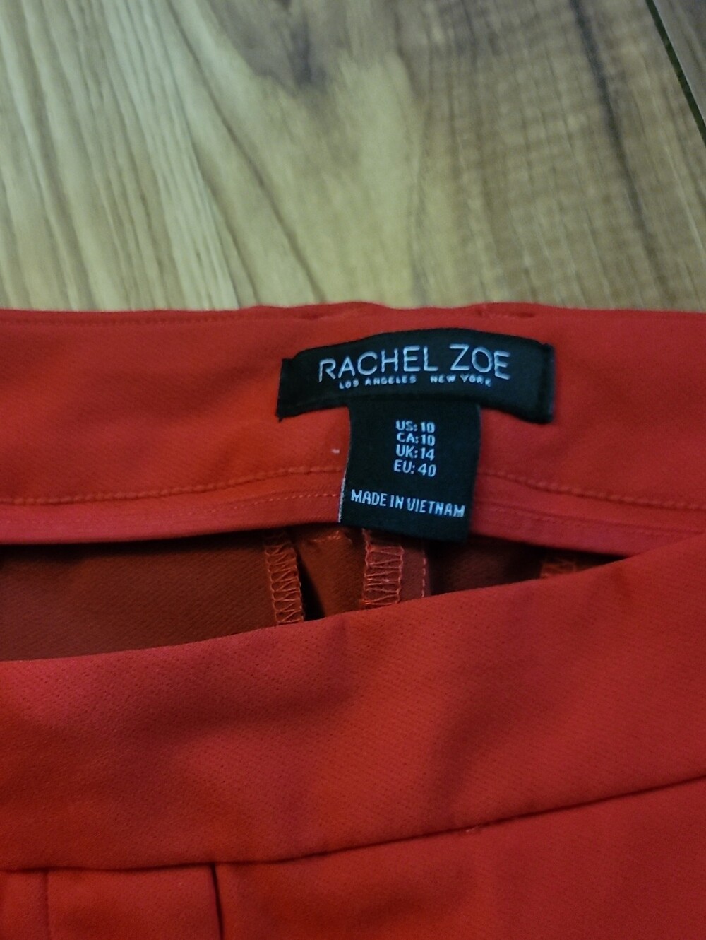 Rachel Zoe Red High-Waist Tailored Pantz
